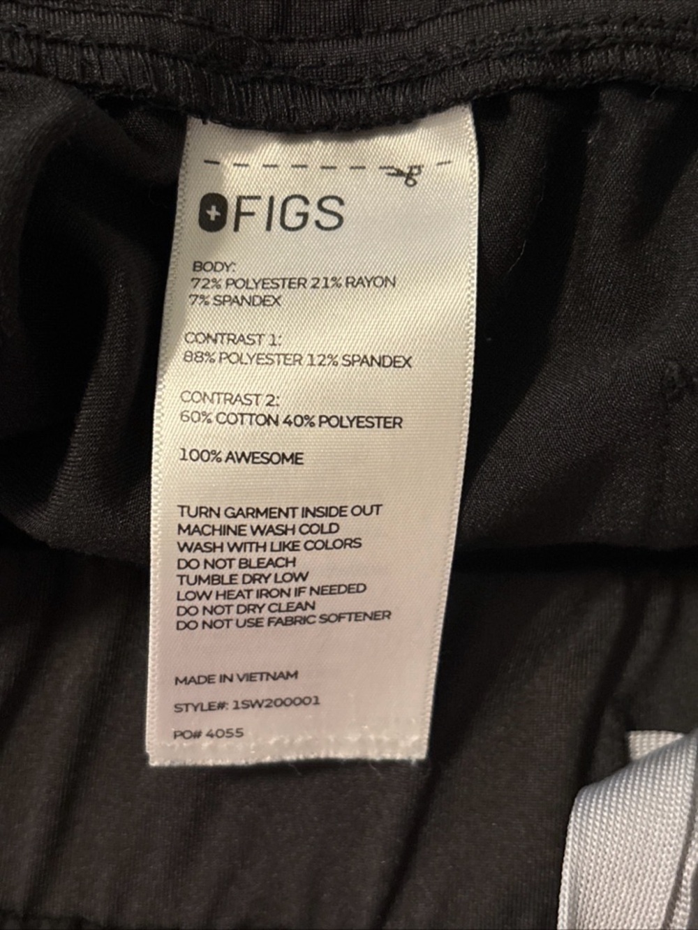 Figs Women’s Technical Collection Zamora Scrub Jogger Size 4XL Black Medical EUC - Picture 9 of 10